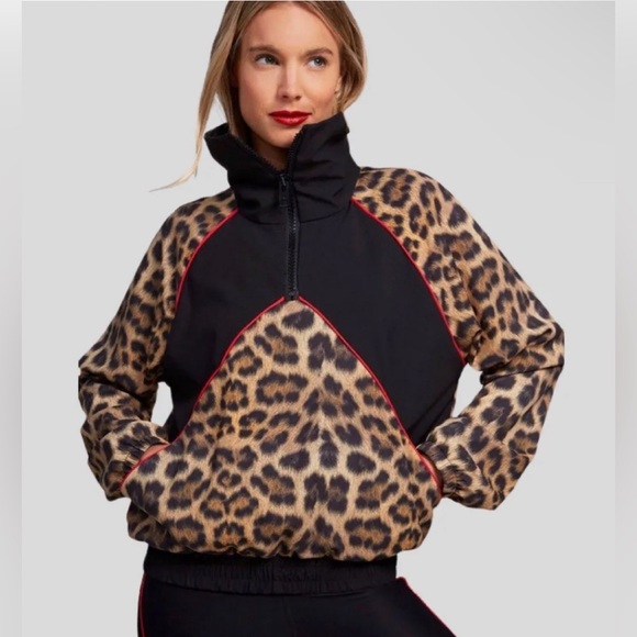 TEREZ Animal Print 1/4 Zip - Picture 1 of 10